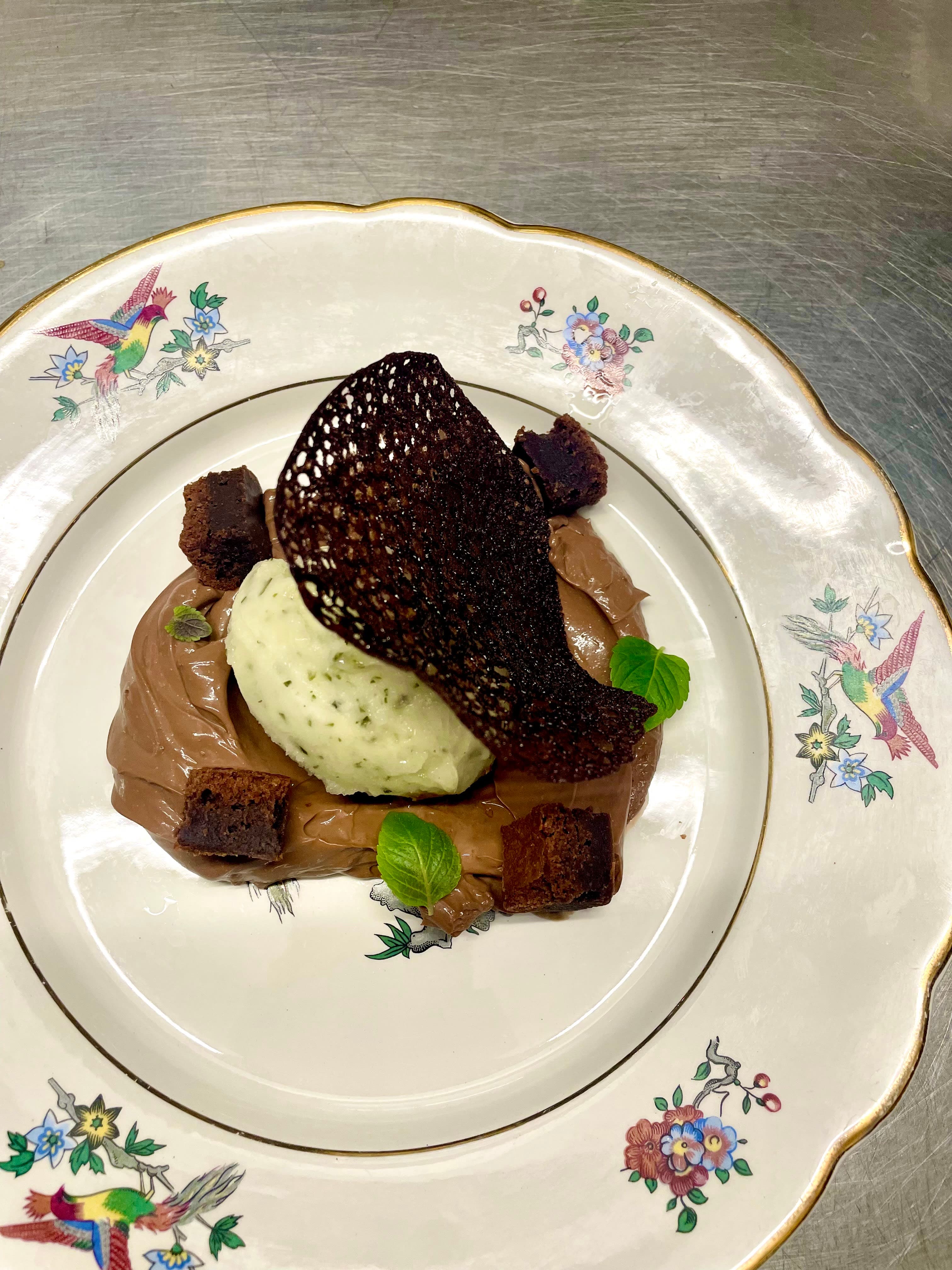 Crémeux chocolat shiso