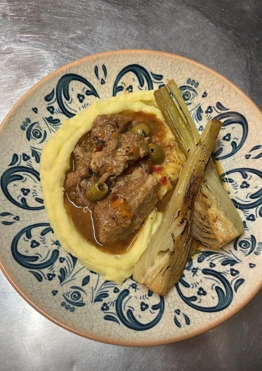 Spezzatino di Vitello, fenouil braisé, purée de pomme de terre